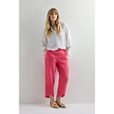 Sahara Linen Tulip Hem Bubble Trouser In Pink