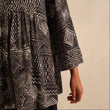 Sahara Monochrome Batik Print Tunic