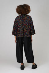 Sahara Mosaic Jacquard Jersey Jacket In Black Multi