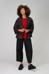Sahara Mosaic Jacquard Jersey Jacket In Black Multi
