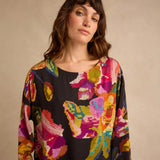 Sahara Pixelated Floral Relaxed Top
