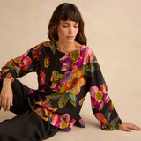 Sahara Pixelated Floral Relaxed Top