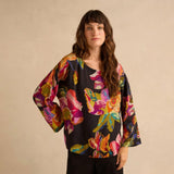 Sahara Pixelated Floral Relaxed Top