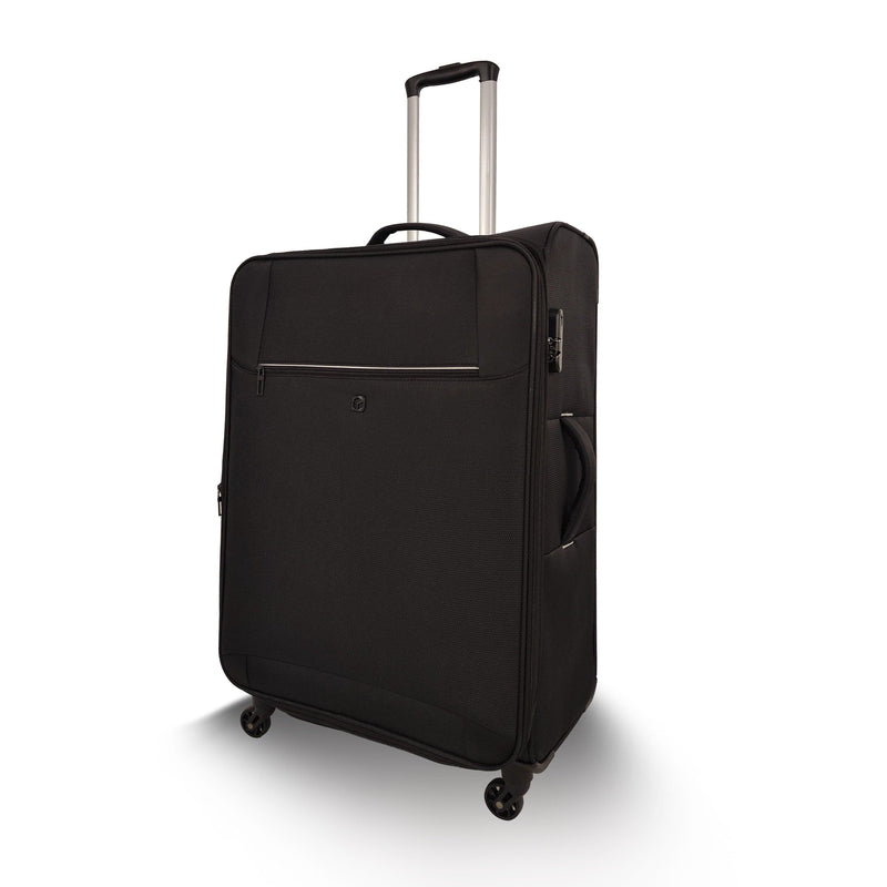 Qubed Pi 75cm Suitcase Spinner Black
