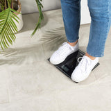 SALTER Compact Glass Electronic Bathroom Scale in Black