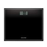 SALTER Compact Glass Electronic Bathroom Scale in Black