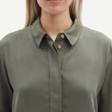 Samsøe Samsøe Mina ss shirt 14028 in Dusty Olive