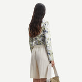 Samsøe Samsøe Ivana V-Neck Blouse Camo