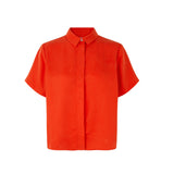 Samsøe Samsøe Mina Short Sleeves Shirt Valiant Poppy