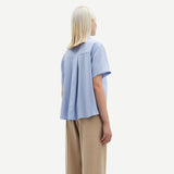 Samsøe Samsøe Mina ss shirt 14028 in Blue Heron