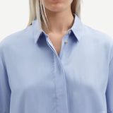 Samsøe Samsøe Mina ss shirt 14028 in Blue Heron