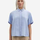 Samsøe Samsøe Mina ss shirt 14028 in Blue Heron