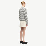 Samsøe Samsøe Sadonell LS Polo In Egret Stripe
