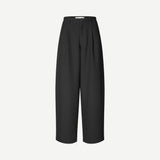 Samsøe Samsøe SAHARPER Pleat Trousers In Black