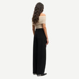 Samsøe Samsøe SAHARPER Pleat Trousers In Black