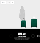 Samsonite Essens Spinner in Hibiscus Red (4 wheels) 55cm