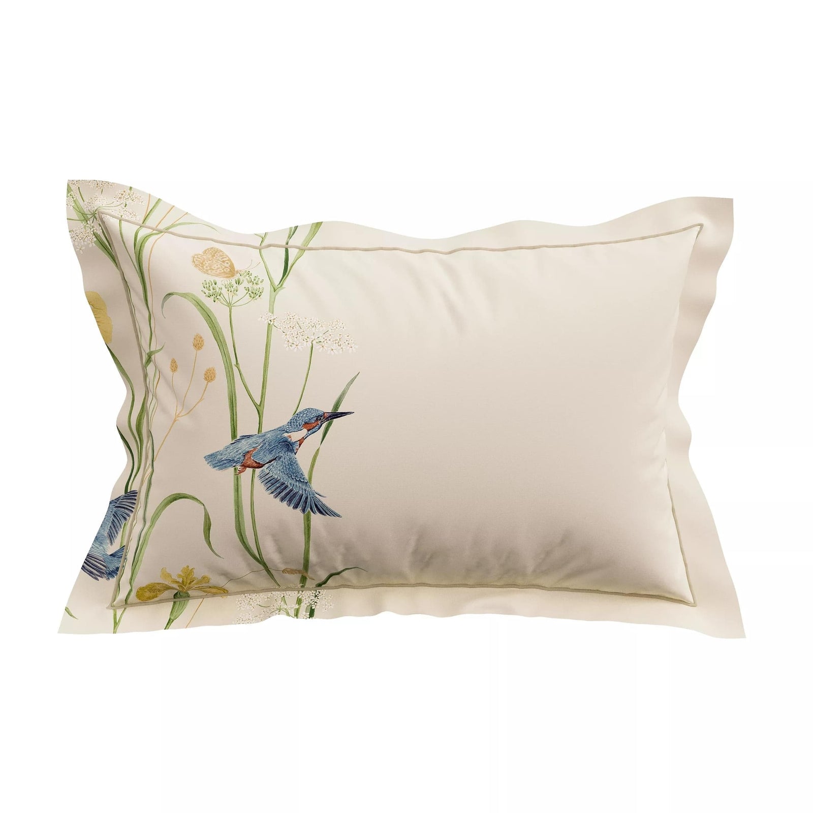 Sanderson Kingfisher & Iris Cushion 30X50Cm in Azure