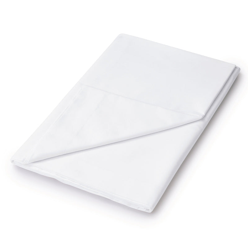 Sanderson 220 Thread Count Plain Dye Flat Sheets White