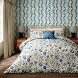 Sanderson Amanpuri Double Duvet Cover Set In Blue