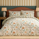 Sanderson 'Clementine' Cotton Double Duvet Cover Set In Beige