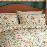 Sanderson 'Clementine' Cotton King Size Duvet Cover Set In Beige