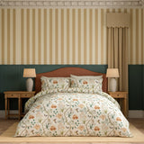 Sanderson 'Clementine' Cotton King Size Duvet Cover Set In Beige