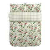 Sanderson 'Elouise' Cotton Single Duvet Cover Set In Rose