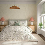 Sanderson Solaine Duvet Cover Set in Green - King