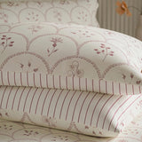 Sanderson Summer Scallop Cotton S-King Duvet Cover In Lavender