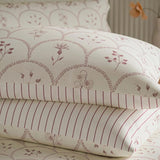Sanderson Summer Scallop Cotton Single Duvet Cover In Lavender