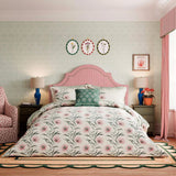 Sanderson Catherinae Cover Set Size Double in Fuschia