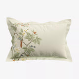 Sanderson x National Trust Lophura Cover Set Size Single in English Grey