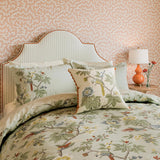 Sanderson x National Trust Lophura Cover Set Size Single in English Grey