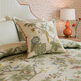 Sanderson x National Trust Lophura Cover Set Size Single in English Grey