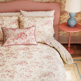 Sanderson Options Aesops Fables Duvet Cover Set Super King Size French Rose