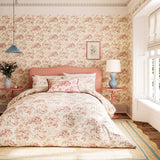 Sanderson Options Aesops Fables Duvet Cover Set Super King Size French Rose
