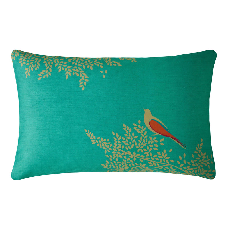 Sara Miller Green Birds Pillowcase Pair