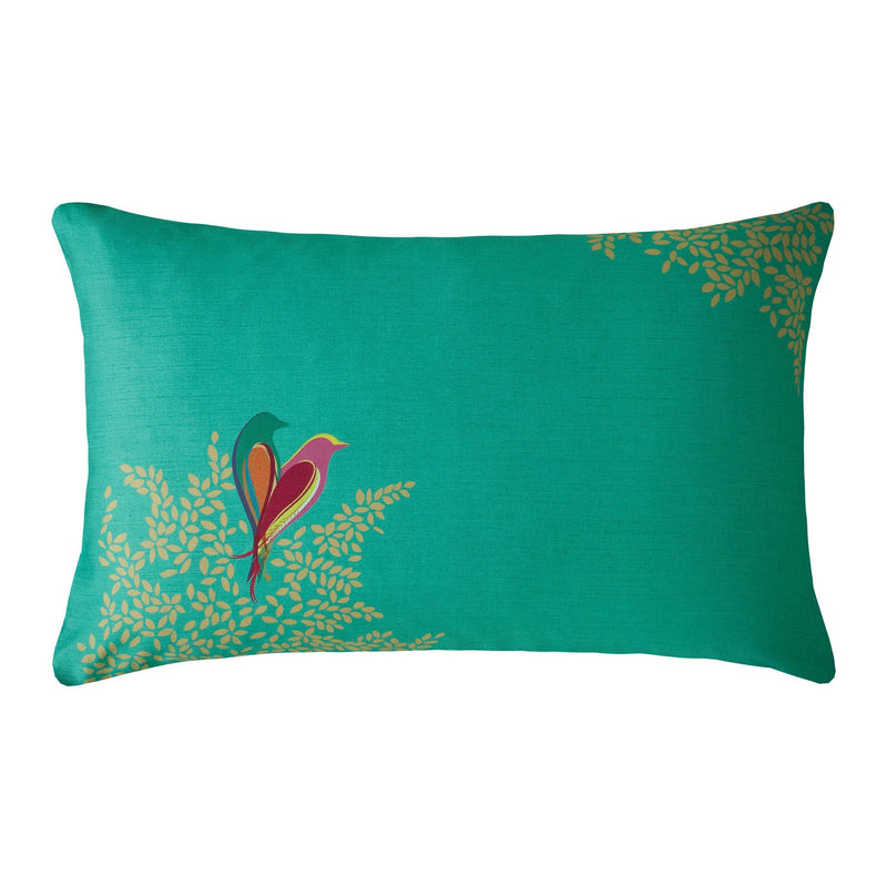 Sara Miller Green Birds Pillowcase Pair