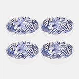 Sara Miller Botanic Chevron Picnic Bowls - Set of 4