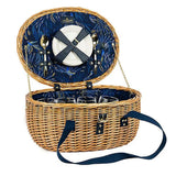 Sara Miller by Navigate 4 Person Filled Oval Wicker Basket