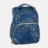 Sara Miller Peacock Parade Cooler Backpack In Navy