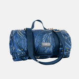 Sara Miller Peacock Parade XL Picnic Blanket In Navy