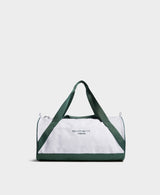 Sweaty Betty SB Canvas Duffel Bag in White/Green