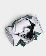 Sweaty Betty SB Canvas Duffel Bag in White/Green