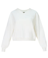 Sweaty Betty Revive Crop V-Neck in Lily White