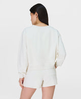 Sweaty Betty Revive Crop V-Neck in Lily White