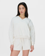 Sweaty Betty Revive Crop V-Neck in Lily White