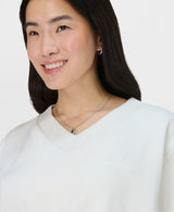 Sweaty Betty Revive Crop V-Neck in Lily White