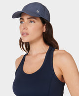 Sweaty Betty All Day Cropped Tank in Navy Blue