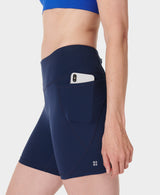 Sweaty Betty Power 6" Biker Shorts in Navy